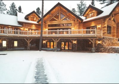 Luxury Log Home Winter Home Builder