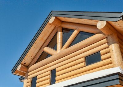 Timber Frame Home Roofline