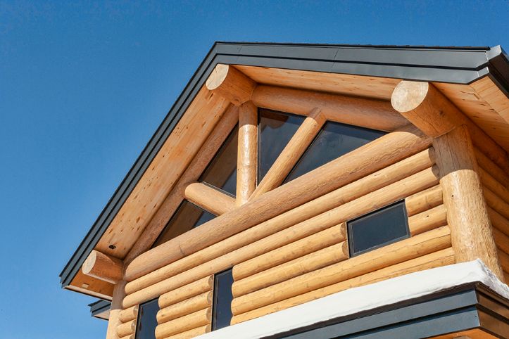 Timber Frame Home Roofline
