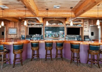 Beautiful Custom Bar With Stools