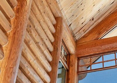 Log Home Wall Window Details