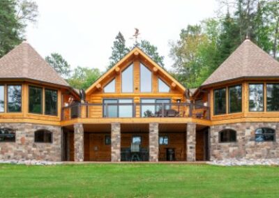 Beautiful Modern Log Cabin Home