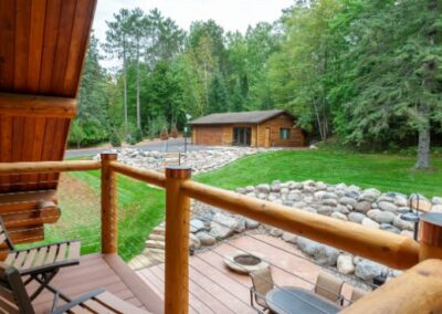Bedroom Deck Landing View Of Northern Woods
