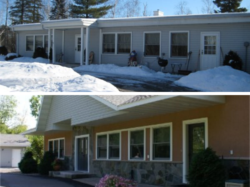 Before And After Exterior Siding Windows Doors
