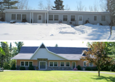 Before And After Home Roof Line And Exterior Renovation