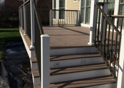 Composite Decking Stairs With Lighting