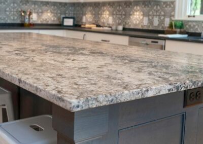 Craftsmen Style Granite Kitchen Island