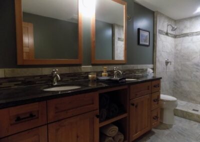 Custom Bathroom Cabinet Vanity For Basement
