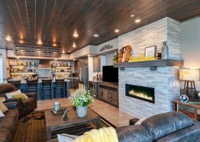Custom Fireplace Living Area