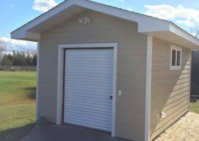 Custom Storage Shed With Roll Door