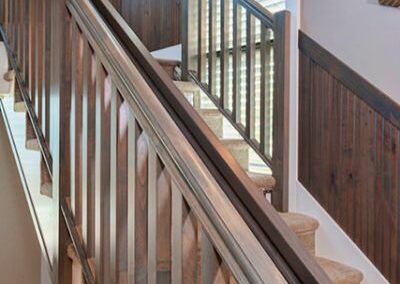 Custom Wood Railing For Staircase