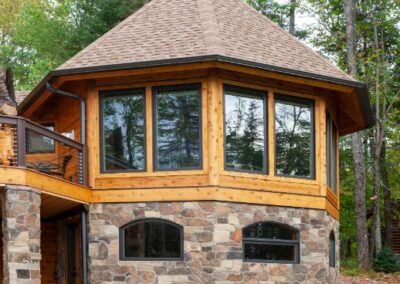 Log Cabin Octagon Addition