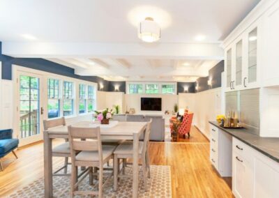 Modern Open Floor Plan Living Transition
