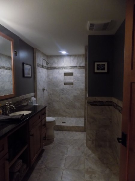 New Basement Bathroom With Shower
