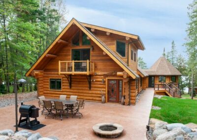 Stone Patio with Fire Pit