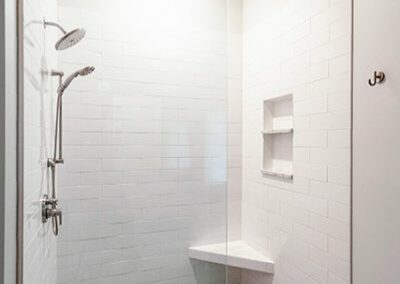 Walk In Modern Shower Remodel