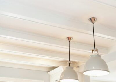 Wall Beams With Pendant Lights